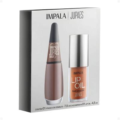 Kit Impala Ju Paes Esmalte Peça Rara 7,5ml + Lip Oil 4,5ml