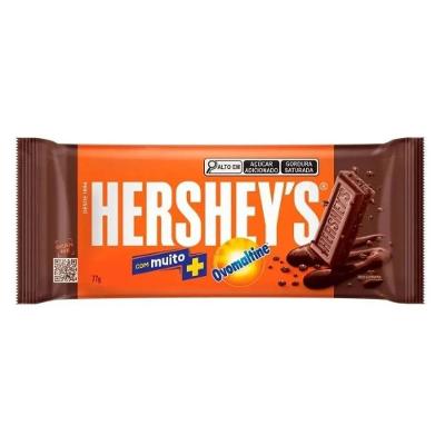 Chocolate Barra Hersheys Ao Leite Ovomaltine 77g