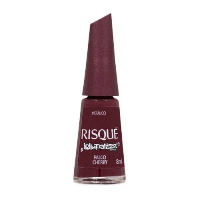 Esmalte Risqué & Lollapalooza Brasil Metálico Palco Cherry 8ml