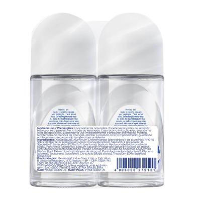 Kit Desodorante Roll-on Nivea Derma Control Defende 2 Unidades 50ml Cada