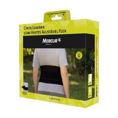 Cinta Lombar Com Hastes Ajustável Flex Mercur