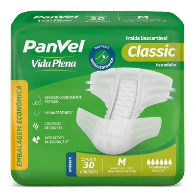 Fralda Adulto Panvel Vida Plena Classic M 30 Unidades