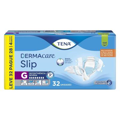 Fralda Geriátrica Tena Dermacare Slip G 32 Unidades