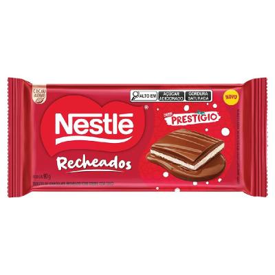 Chocolate Em Barra Nestlé Prestígio Recheado 90g