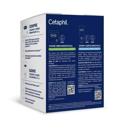 Kit Cetaphil Creme Hidratante Corporal 453g + Loção De Limpeza Facial 100ml