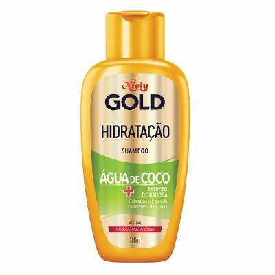Shampoo Niely Gold Hidratação Milagrosa Água De Coco + Extrato De Babosa 300ml
