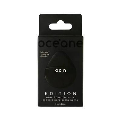 Esponja Para Acabamento Océane Mini Powder Puff Preto 1 Unidade