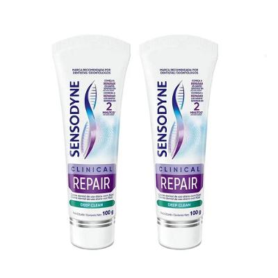 Kit Creme Dental Sensodyne Clinical Repair 2 Unidades 100g Cada