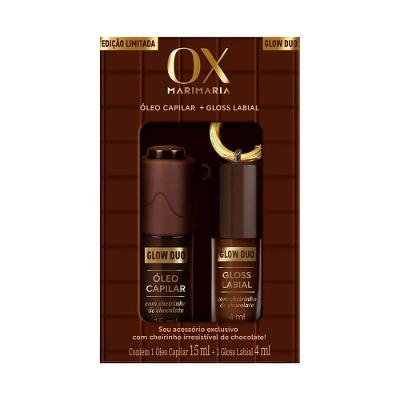 Kit Ox Mari Maria Glow Duo Óleo Capilar 15ml + Gloss Labial 4ml