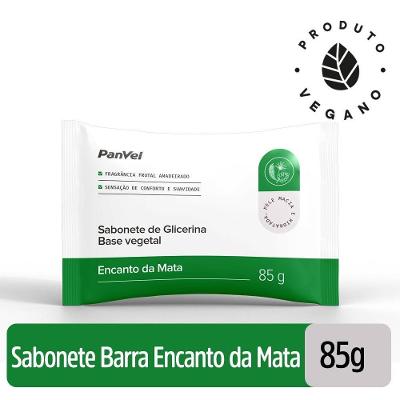 Sabonete Em Barra Glicerinado Encanto Da Mata Panvel 85g