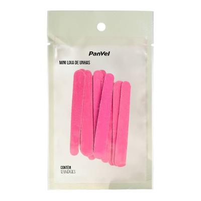 Kit De 12 Mini Lixas De Unha Rosa Panvel