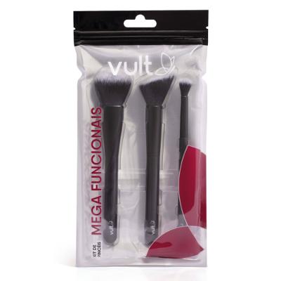 Kit Pincéis Vult Mega Funcionais 3 Unidades