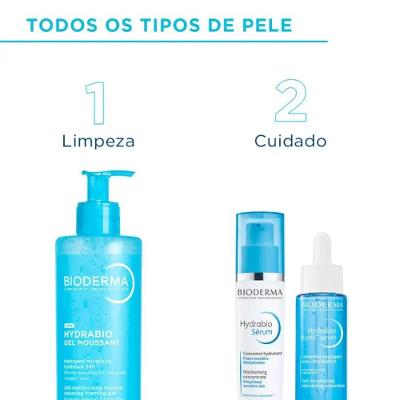 Gel De Limpeza Facial Bioderma Hydrabio Gel Moussant 400ml