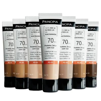 Protetor Solar Facial Principia Ps-05 Cor 4.0 Fps70 30ml