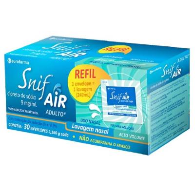Cloreto De Sódio Snif Air Adulto Refil 30 Envelopes