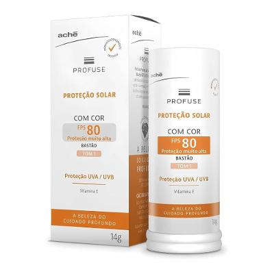 Protetor Solar Facial Stick Profuse Tom 1 Fps80 14g