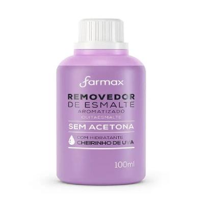 Removedor De Esmalte Farmax Sem Acetona Uva 100ml