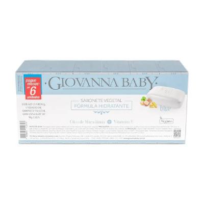 Kit Sabonete Em Barra Giovanna Baby Blue 6 Unidades 90g Cada