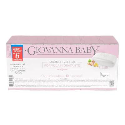 Kit Sabonete Em Barra Giovanna Baby Classic 6 Unidades 90g Cada
