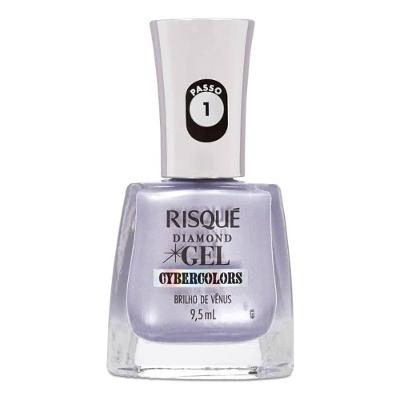 Esmalte Risqué Diamond Gel Cybercolors Metálico Brilho De Vênus 9,5ml