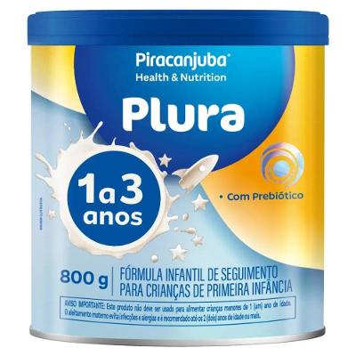 Fórmula Infantil Piracanjuba Plura 1 A 3 Anos 800g