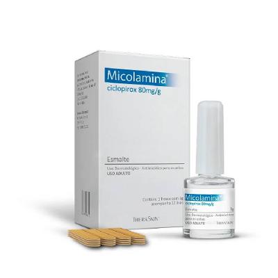 Kit Esmalte Micolamina Ciclopirox 3g 12 Lixas