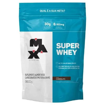Whey Protein Max Titanium Super Chocolate Refil 900g