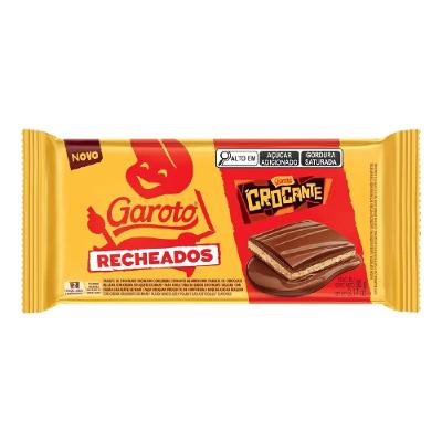 Chocolate Em Barra Garoto Recheados Crocante 90g