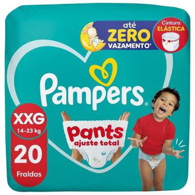Fralda Pampers Pants Ajuste Total Tamanho Xxg 20 Unidades