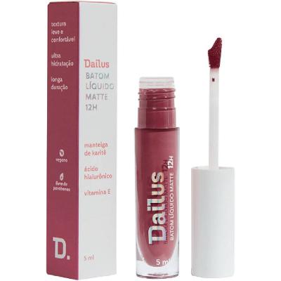 Batom Liquido Dailus Matte 12hrs Rose 5ml