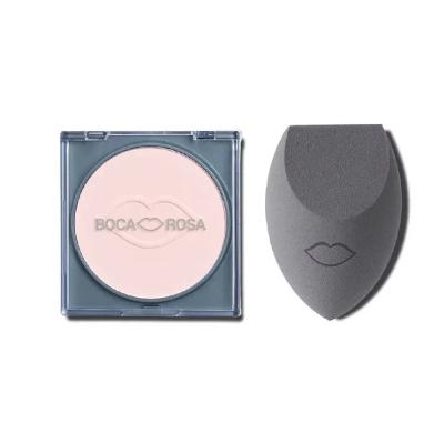 Kit Pó Translúcido Boca Rosa Beauty Jujuba 9g + Esponja