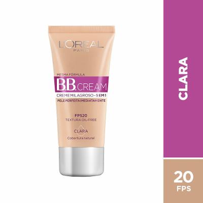 Base Bb Cream L’oréal Paris Dermo Expertise Cor Clara Fps 20 30ml