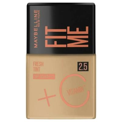 Base Líquida Maybelline Fit Me Fresh Tint Com Vitamina C Fps 50 Cor 2,5 30ml