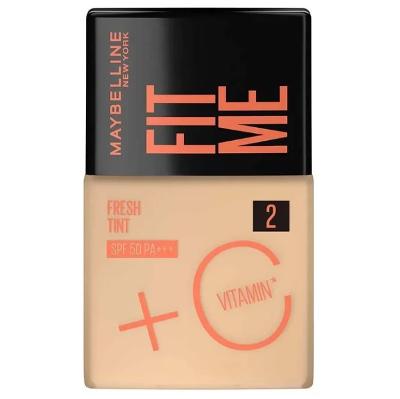 Base Líquida Maybelline Fit Me Fresh Tint Com Vitamina C Fps 50 Cor 02 30ml