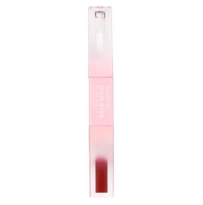 Batom Líquido Ruby Rose Duo Kiss Cor 7 4,5g