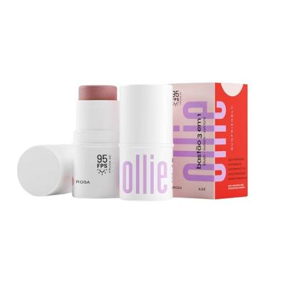 Bastão Ollie 3em1 Blush Batom E Sombra Rosa Fps95 4,5g
