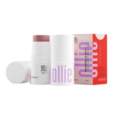 Bastão Ollie 3em1 Blush Batom E Sombra Rosa Fps95 4,5g