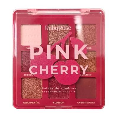 Paleta De Sombras Ruby Rose Pink Cherry 12g