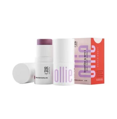 Bastão Ollie 3em1 Blush Batom E Sombra Rosa Malva Fps95 4,5g