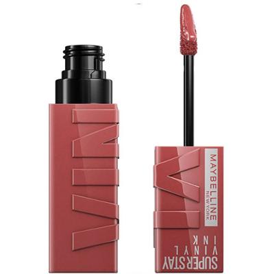 Batom Líquido Longa Duração Maybelline Ny Super Stay Vinyl Ink Peppy 4.2ml