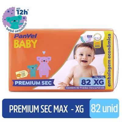 Fralda Panvel Baby Premium Sec Max Xg Com 82 Unidades