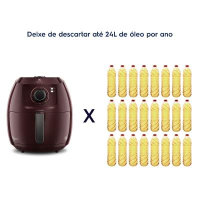 Air Fryer Electrolux por Rita Lobo 6,5L Vermelha Family Efficient 1700W (EAF51)