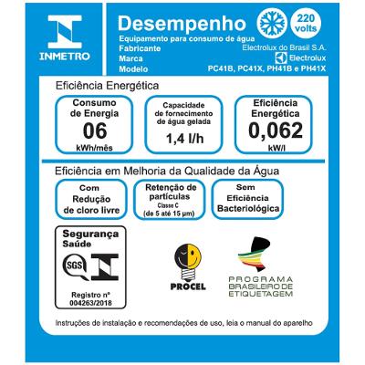 Purificador Electrolux com Compressor, Água Quente e Painel Digital Cinza (PH41X)