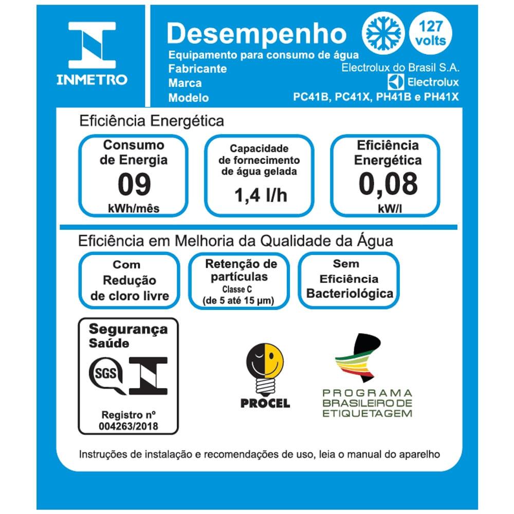 Purificador Electrolux com Compressor, Água Quente e Painel Digital Cinza (PH41X) - 8