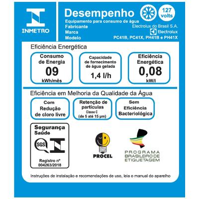 Purificador Electrolux com Compressor, Água Quente e Painel Digital Cinza (PH41X)