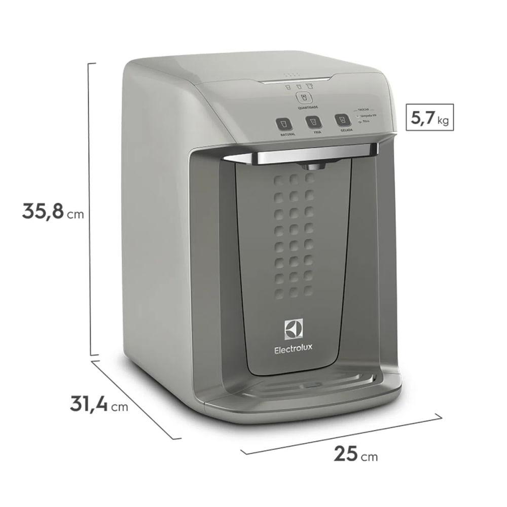 Purificador Electrolux Eletrônico c/ Painel Digital e Filtro Luz UV Bivolt Cinza (PA31G) - 2