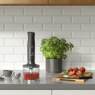 Mixer 3 em 1 Electrolux Cinza 600W com Haste em Inox e Tecnologia TruFlow (EIB20)