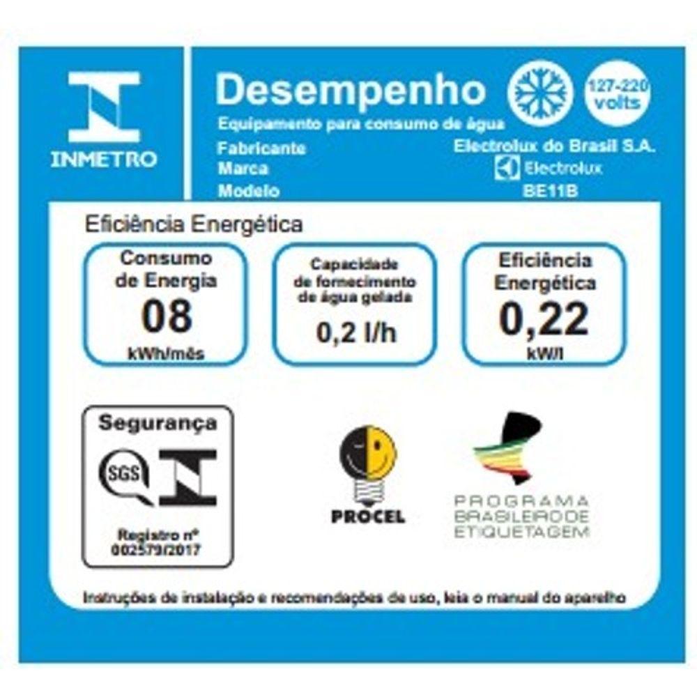 Bebedouro de Água Electrolux Branco com Refrigeração Eletrônica (BE11B) - 10
