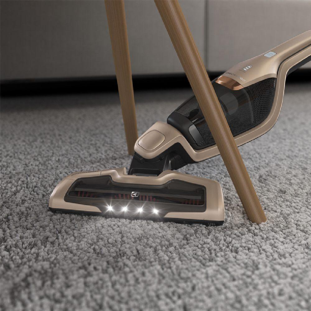 Aspirador de Pó Vertical Sem Fio Electrolux Ergorapido 2 em 1 Bocal Pet até 45 min Dourado (ERG26) - 6