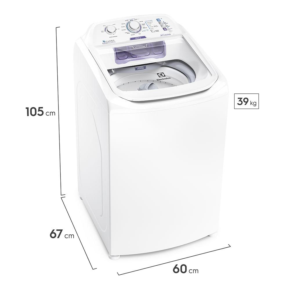 Máquina de Lavar Electrolux 10,5kg Branca Turbo Economia com Jet&Clean e Filtro Fiapos (LAC11) - 8